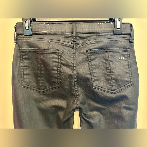 rag & bone Women's Skinny Jegging- Black Size 27 - Picture 6 of 6
